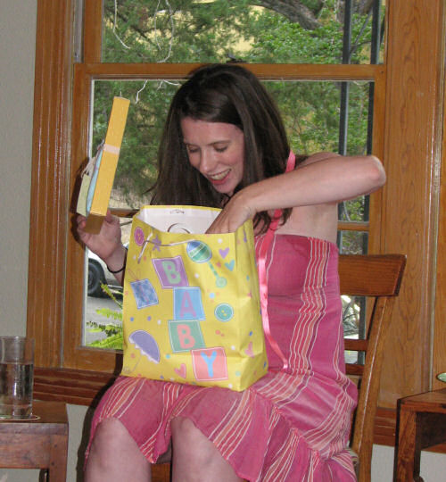 Julia Opening a Gift