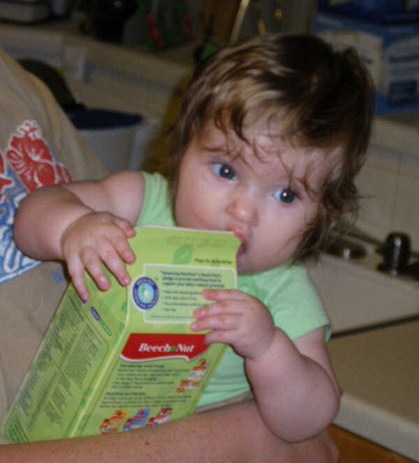 Jessica Likes the Cereal Box