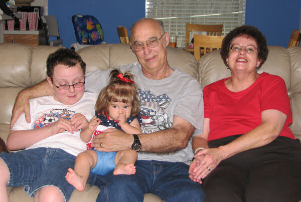 Grandpa and Nana with their Grandkids