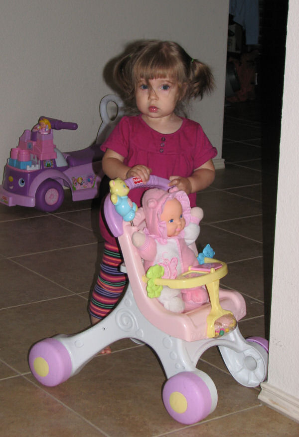 Pushing Doll Stroller, 10/22/10
