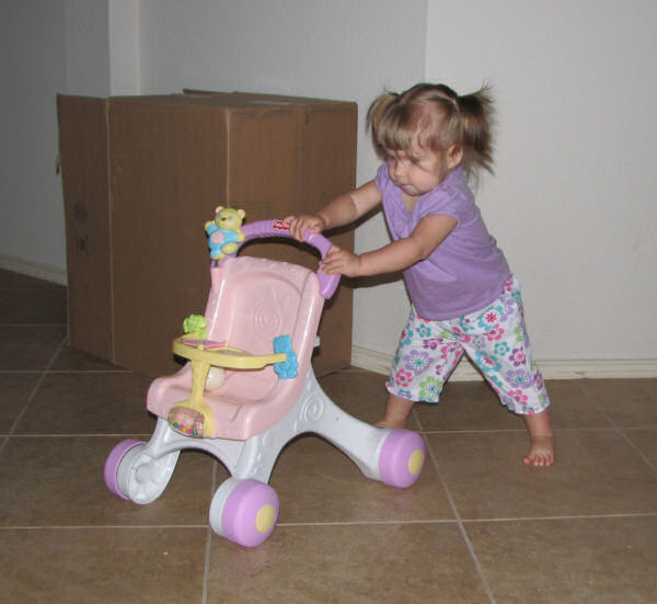 Pushing Doll Stroller, 10/25/10