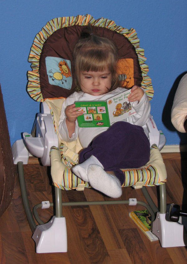 Reading in Her Rocking Chair, 1/25/11