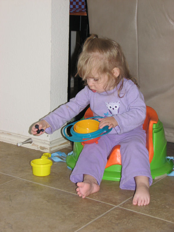 Eating Blueberries From Multiple Containers, 3/3/11