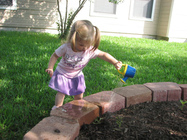 Watering Plants, 4/21/11