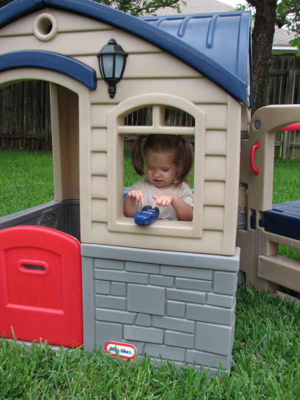 Playing with the Playhouse Phone, 5/12/11