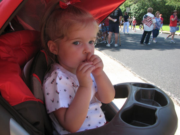 Jessica Watching the Parade