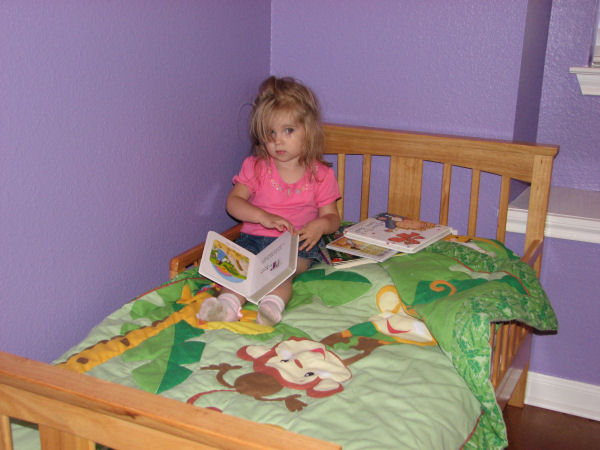 Reading in Bed, 6/18/11