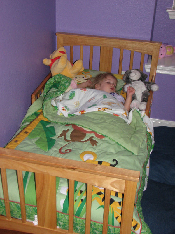 Napping in her Big Girl Bed, 6/21/11