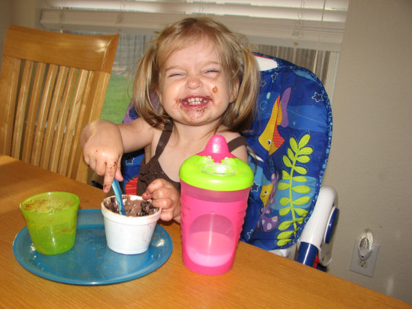 Eating Pudding, 6/16/11
