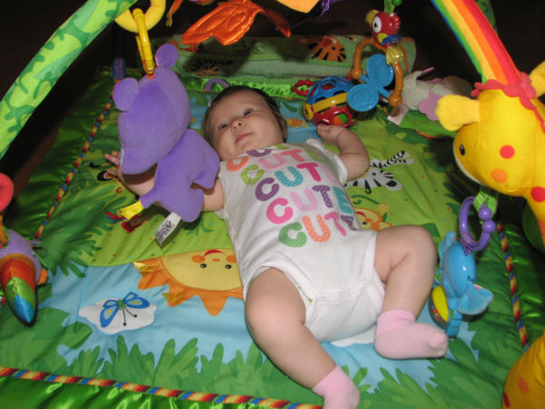 Janette Playing on the Playmat, 1/28/12