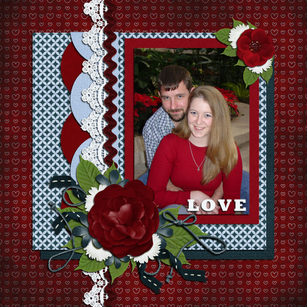 Our Engagement Layout (photo taken 12/26/03)