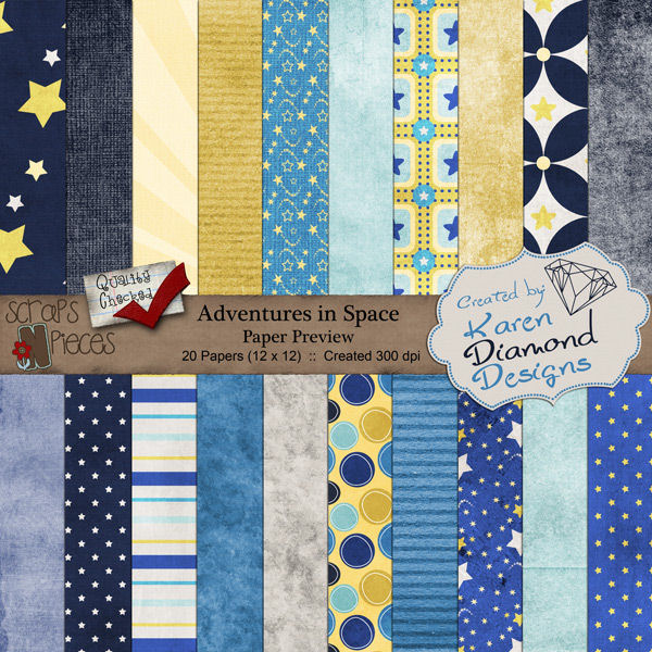 Karen Diamond Designs - Adventures in Space (papers)