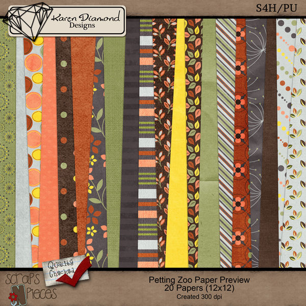 Karen Diamond Designs - Petting Zoo Papers